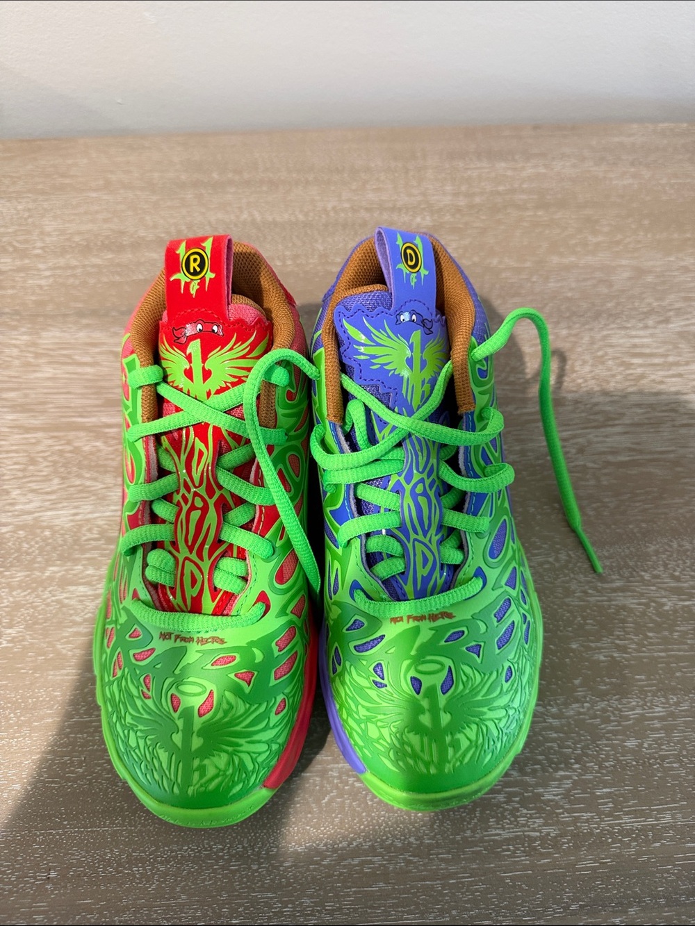 Puma Kids Neon Green Red & Purple Accent Sneakers